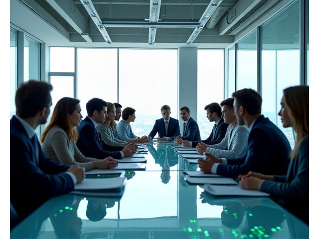 Verity Bloom team collaborating in a modern office space, reflecting values of security, innovation, and client success.