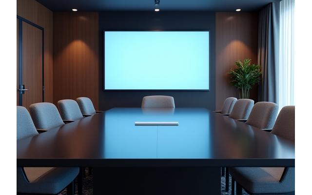 Professional and secure client meeting room at Verity Bloom's San Francisco office.
