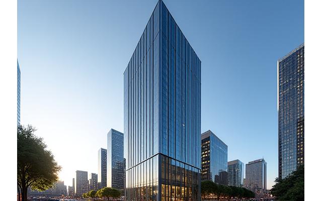 Exterior view of Verity Bloom's modern office building in San Francisco's Financial District.