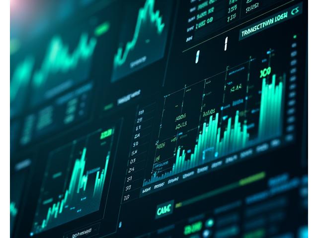 Dashboard displaying real-time DeFi performance metrics like transaction speed, gas costs, and throughput on Layer-2 network.