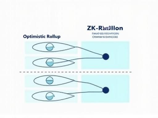 Diagram comparing Optimistic and ZK-Rollup architectures with distinct security and finality features.