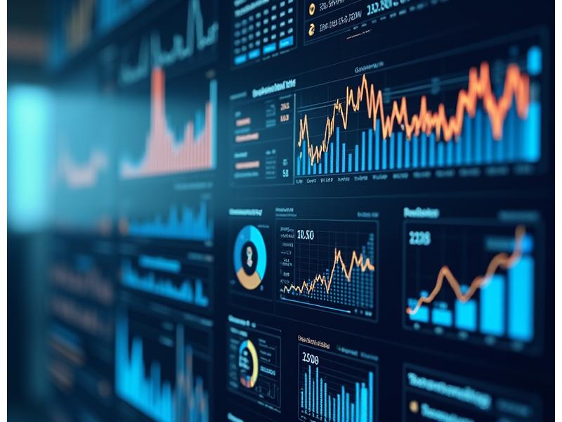 Detailed financial graphs and charts on a glowing digital interface, representing in-depth performance analytics and reporting for DeFi portfolios.