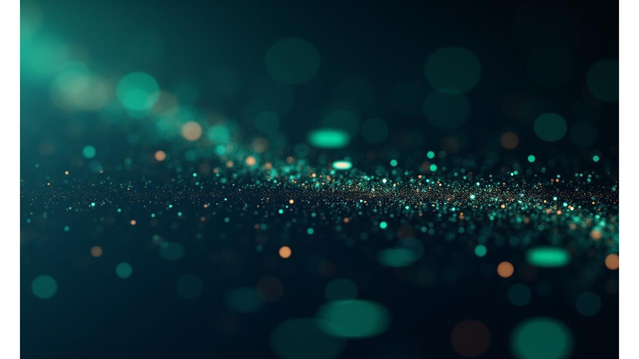 Complex data visualization showing a blockchain network simulation with various metrics and graphs. The image conveys sophisticated analysis and predictive modeling, with light trails representing data flow and a secure, analytical aesthetic.